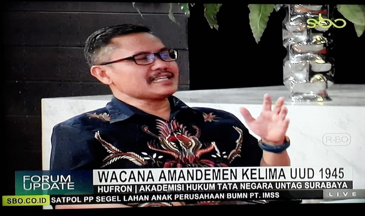 Wacana Amandemen Kelima UUD 1945?’ SBO TV 15 Agustus 2019 Wacana Amandemen Kelima UUD 1945?’ SBO TV 15 Agustus 2019