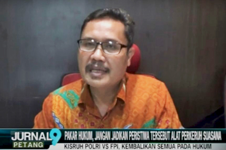 Kacau Polri VS FPI, Pakar Hukum : Bukan Alat Perkeruh Suasana