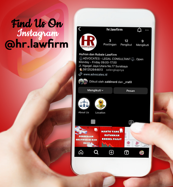 Kunjungi Instagram Law Firm Hufron & Rubaie
