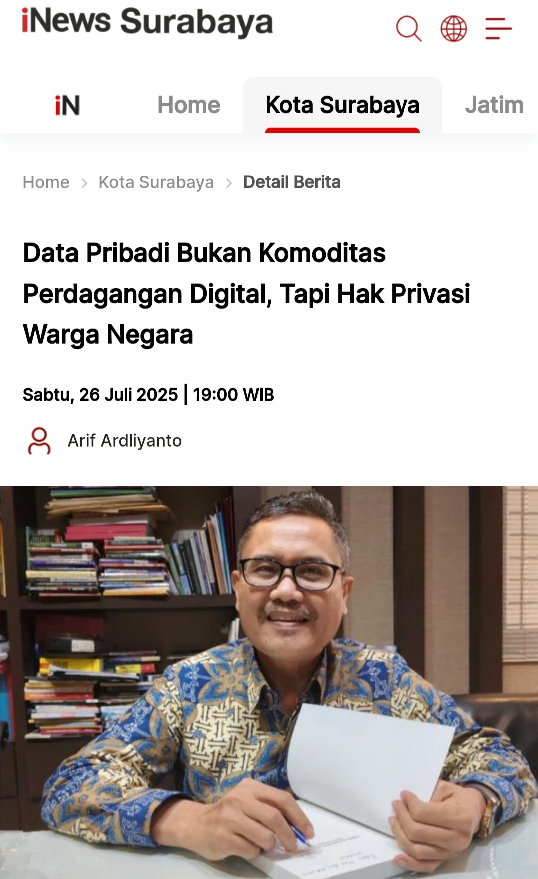 Penyerahan Data WNI ke Amerika Serikat (AS): Kolaborasi atau Pengkhianatan, Begina Tanggapan Prof. Dr. Hufron