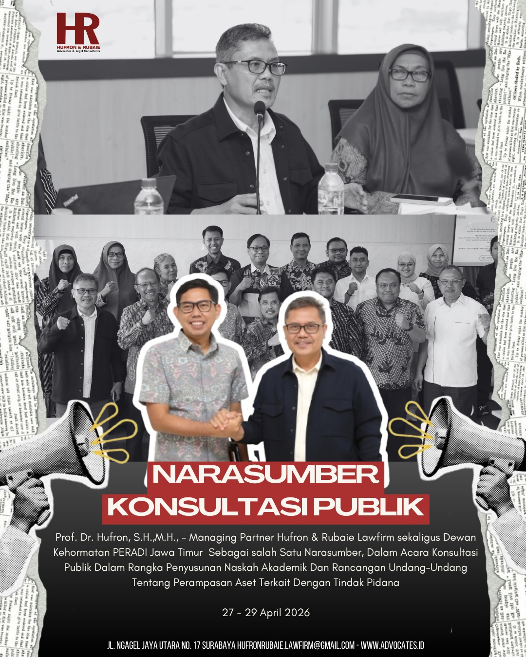 FGD Konsultasi Publik Rancangan UU tentang Perampasan Aset Terkait dengan Tindak Pidana