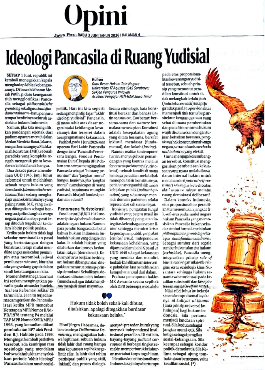 Ideologi Pancila di Ruang Yudisial