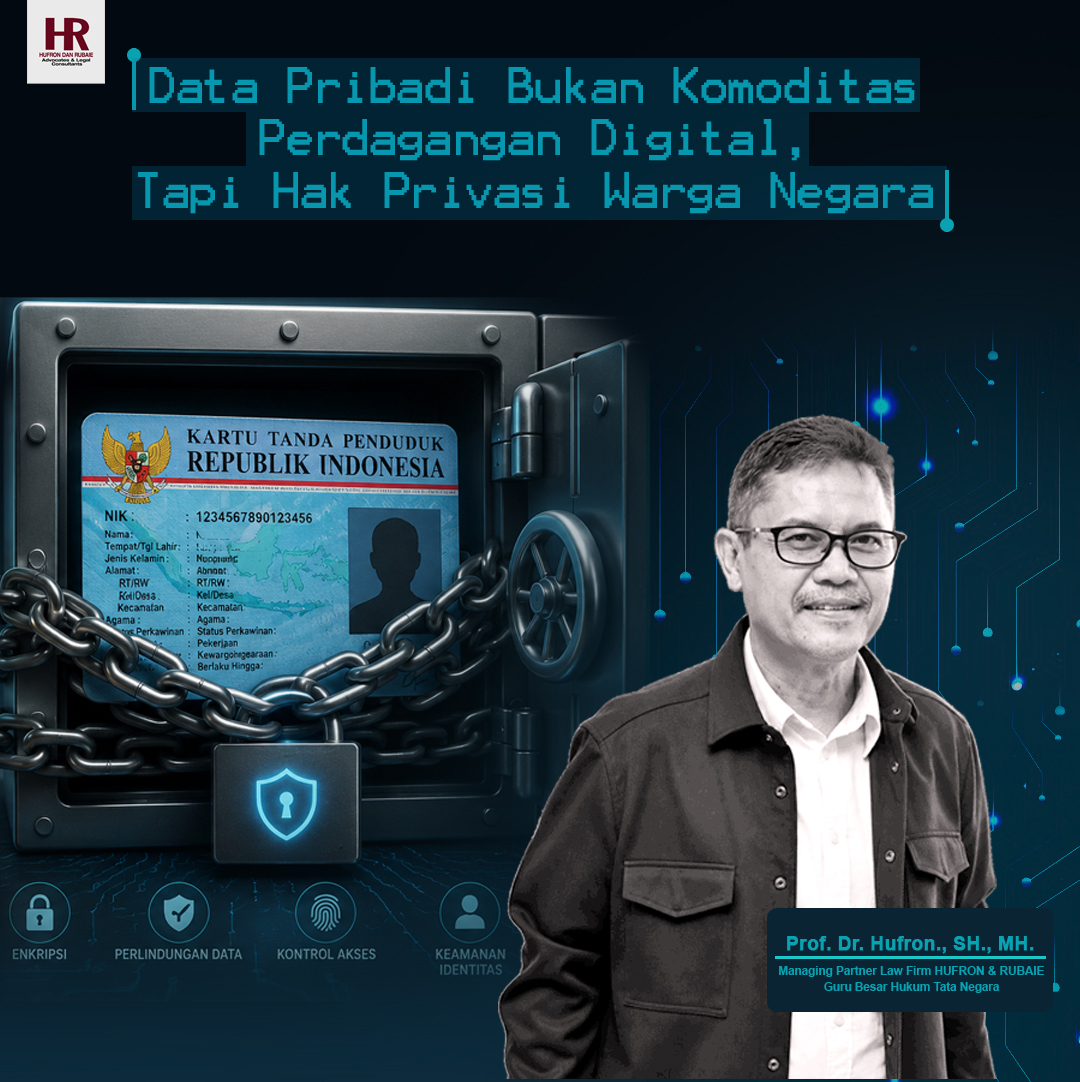 Privasi Data Pribadi Tidak Untuk Dijual, Data Pribadi Adalah Hak Warga Negara